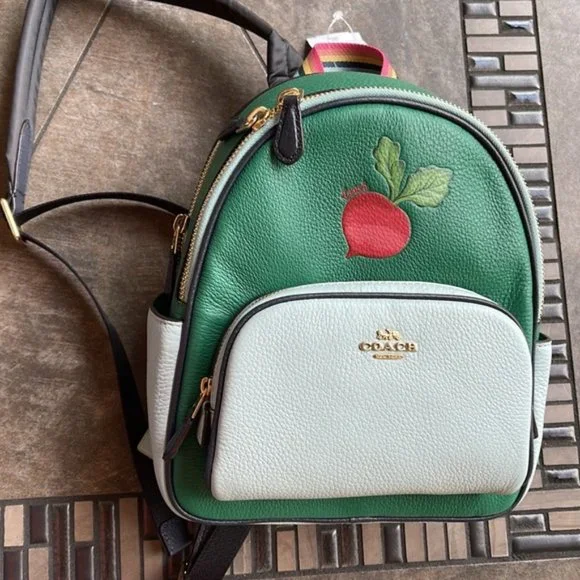 Coach | Bags | Coach Radish Leather Mini Court Backpack 
